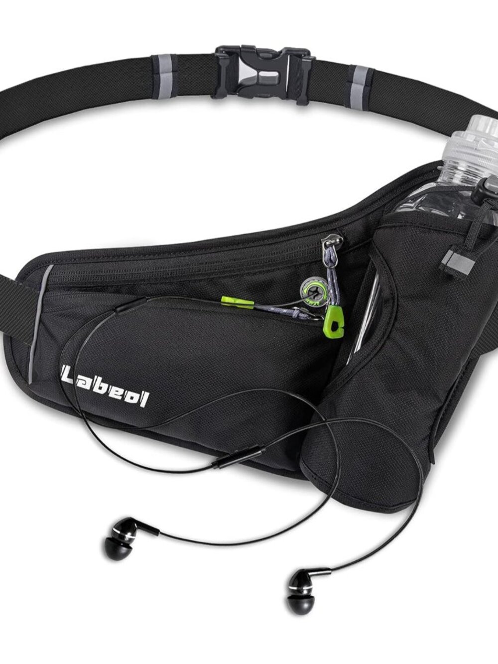 Waist Pack, Waterproof Hydration Belt with Water Bottle Holder, Adjustable Fanny